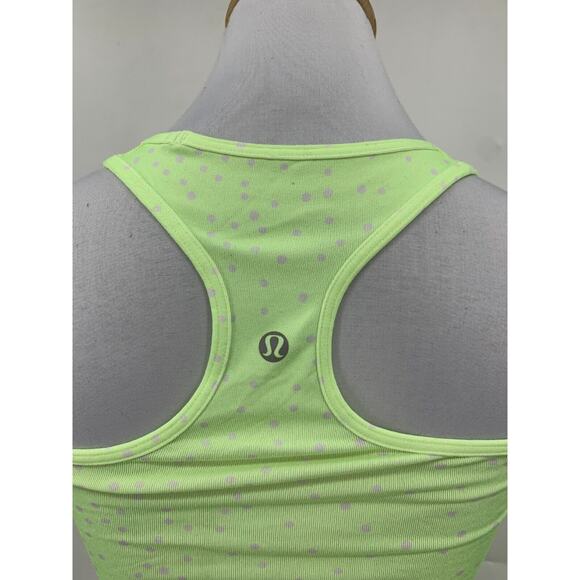 Lululemon Cool Tank Top Womens 2 Highlighter Pop Racerback Scoop Neck Active - Picture 7 of 9